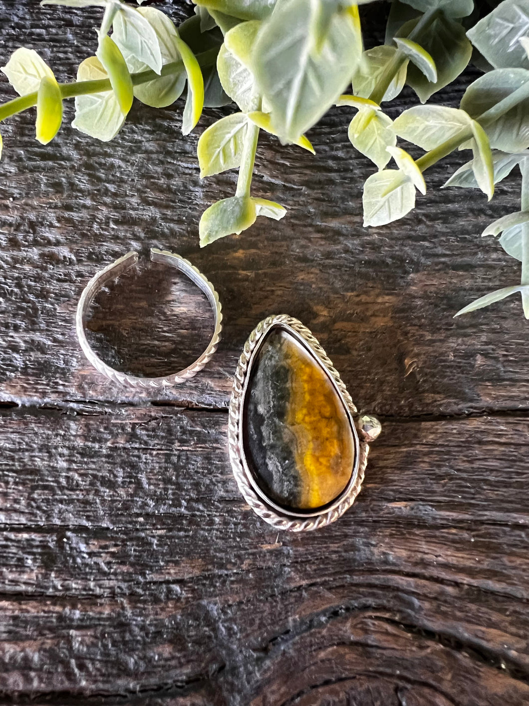 Bubble Bee Jasper Ring