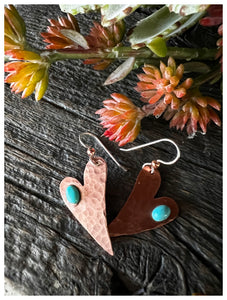 Copper Whimsy Hearts