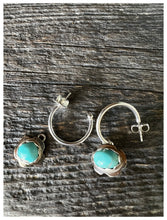 Load image into Gallery viewer, Turquoise Hoops